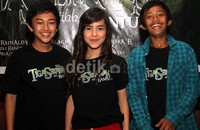 Rizky Black, Stephani Husen, dan Dandy Rainaldy menjadi bintang utama dalam film garapan Ivan Alvameiz itu. Gus Mun/detikHOT.