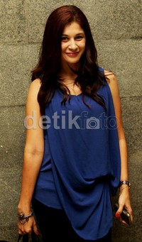 Lama tak muncul di layar lebar, Monica Oemardi kembali berperan lewat film 'Tiga Sekawan'. Gus Mun/detikHOT.