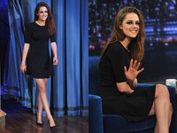 Lucunya senyuman Kristen saat menghadiri 'Late Night With Jimmy Fallon' di Rockefeller Center, New York. Theo Wargo/Getty Images.