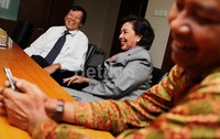     Justian datang bersama Sekjen PB PBSI Koesdarto Pramono dan Kasubid Humas Sosial Media PB PBSI Ricky Soebagja.