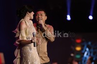 Anang dan Ashanty saat memeriahkan acara DahSyatnya Awards 2013 di JIEXPO Kemayoran Jakarta Pusat, Senin (21/1/2013).
