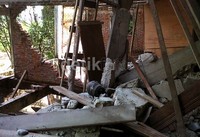 Rumah warga Mane, Pidie, yang rusak karena gempa. Feri Fernandes/detikcom.