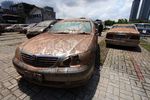 Ini Dia Bangkai Mobil Korban Tsunami Plaza UOB