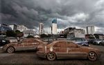 Ini Dia Bangkai Mobil Korban Tsunami Plaza UOB