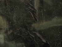 Inilah penampakan lukisan-lukisan misterius tersebut. Setidaknya, terdapat lima lukisan misterius di dinding Gua Kontilola dengan bentuk yang tidak menyerupai manusia (Afif/detikTravel)