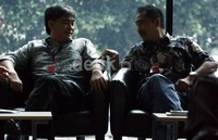 Choel didampingi sang kakak, Rizal Mallarangeng. Ramses/detikFoto.