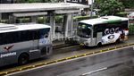 Kopaja AC P20 Masuk Jalur Busway