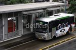 Kopaja AC P20 Masuk Jalur Busway
