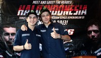 Setelah sempat bersaing dalam 2 musim terakhir, Rossi dan Lorenzo akan kembali menjadi rekan setim untuk MotoGP 2013. (dok Yamaha)