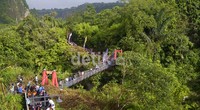  Total, jarak yang ditempuh untuk menuntaskan Greatwall ini sekitar 1 Km. Tapi medan yang dilalui cukup menantang, cocok untuk treking.