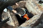 Sumbat Gorong-gorong, Lumpur Kering Dibersihkan