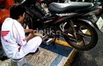 Honda Siap Servis Motor Korban Banjir di Jakarta