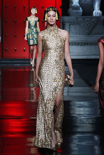 Jakarta, Indonesia - 25 Januari 2013. Sebastian Gunawan La Route De La Soie at Ballroom Hotel Mulia. Senayan, 25 Januari 2013 Jakarta. [Foto: Mohammad Abduh/Wolipop]