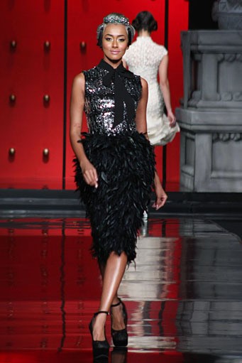 Jakarta, Indonesia - 25 Januari 2013. Sebastian Gunawan La Route De La Soie at Ballroom Hotel Mulia. Senayan, 25 Januari 2013 Jakarta. [Foto: Mohammad Abduh/Wolipop]