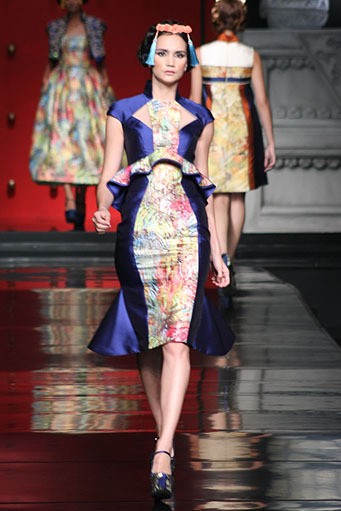 Jakarta, Indonesia - 25 Januari 2013. Sebastian Gunawan La Route De La Soie at Ballroom Hotel Mulia. Senayan, 25 Januari 2013 Jakarta. [Foto: Mohammad Abduh/Wolipop]