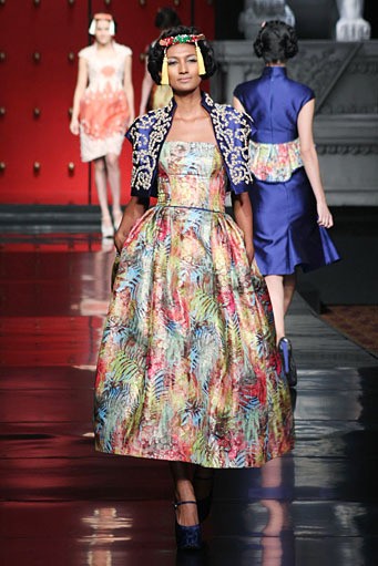 Jakarta, Indonesia - 25 Januari 2013. Sebastian Gunawan La Route De La Soie at Ballroom Hotel Mulia. Senayan, 25 Januari 2013 Jakarta. [Foto: Mohammad Abduh/Wolipop]