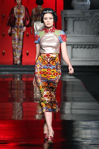 Jakarta, Indonesia - 25 Januari 2013. Sebastian Gunawan La Route De La Soie at Ballroom Hotel Mulia. Senayan, 25 Januari 2013 Jakarta. [Foto: Mohammad Abduh/Wolipop]