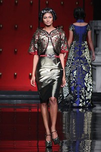 Jakarta, Indonesia - 25 Januari 2013. Sebastian Gunawan La Route De La Soie at Ballroom Hotel Mulia. Senayan, 25 Januari 2013 Jakarta. [Foto: Mohammad Abduh/Wolipop]