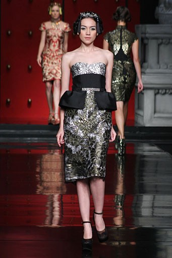 Jakarta, Indonesia - 25 Januari 2013. Sebastian Gunawan La Route De La Soie at Ballroom Hotel Mulia. Senayan, 25 Januari 2013 Jakarta. [Foto: Mohammad Abduh/Wolipop]