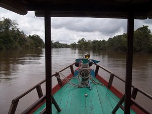 Menyusuri Sungai di Palangkaraya