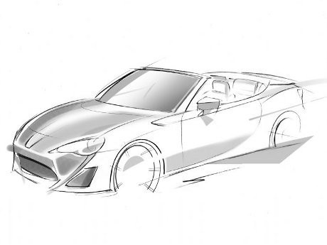 Ini Sketsa Toyota 86 Atap Terbuka yang Asli