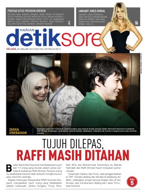 TUJUH DILEPAS, RAFFI MASIH DITAHAN