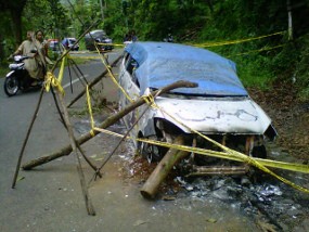 Xenia Terbakar, Pengemudi Tewas Terpanggang