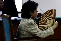 Dalam persingan ini , Hartati divonis 2 tahun 8 bulan penjara. Ramses/detikFoto.