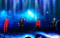 Aksi Jerry Yan, Vic Chou, Vanness Wu dan Ken Chu di atas panggung. (Instagram)