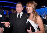 Sutradara dan aktris 'Silver Linings Playbook' David O. Russell dan Jennifer Lawrence turut hadir di acara tersebut. Alberto E. Rodriguez/Getty Images.