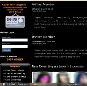 Jumlah Member Situs Prostitusi Online Capai 5 Ribu Lebih