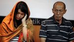 Maharany Tampil Cantik dengan Kerudung Oranye