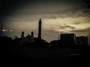 Langit pagi kota atlas