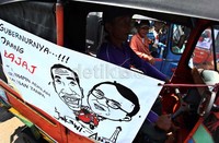 Aksi sopir bajaj yang mengatasnamakan Solidaritas Pemilik dan Pengemudi Bajaj Jakarta itu berlangsung damai.