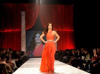 Semua mata pun tertuju padanya. Jennifer Graylock/Getty Images for Heart Truth.