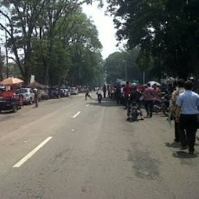 Penyampaian Visi Misi Kandidat, Jalan Diponegoro Ditutup Lima Jam