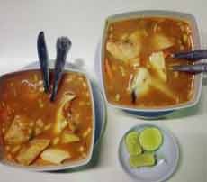 Nguliner Sup Salmon ala Kaki Lima Tak Kalah Lezat