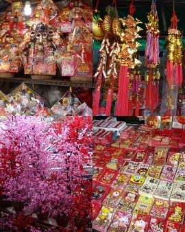 Pernak-pernik Imlek, Kembang Api, Ang Pao, dan Pohon Sakura