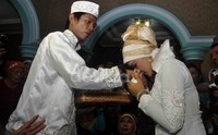     Andhika dan CC resmi menikah. Fakhmi Kurniawan/detikFoto.
