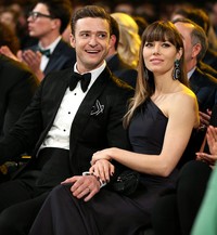 Justin Timberlake sangat serasi sang istri, Jessica Biel. Christopher Polk/Getty Images for NARAS.