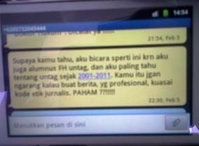 Diteror, Wartawan Memorandum Timur Lapor Polisi