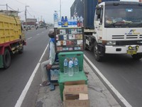 Foto ini diambil di Porong, Sidoarjo, Jawa Timur dekat luapan lumpur Lapindo. (Foto: Abdulloh Sayid).