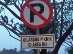 Dilarang Piknik di Sini