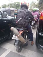 Knalpot Motor Tahan Banjir