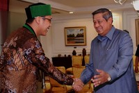 Noer mengaku mengundang SBY agar bisa datang menghadiri kongres HMI Maret mendatang. Rusman/Setpres.