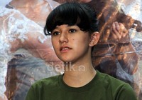 Dahlia Poland turut berperan dalam film 'Operation Wedding'. Ayya/detikFoto.