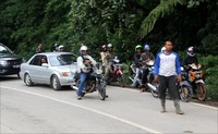 Kendaraan sudah bisa melintas di lokasi, tetapi diberlakukan jalur buka-tutup.