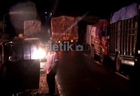 Kemacetan panjang terjadi di ruas jalan yang menghubungkan Sumut dan Aceh ini.
