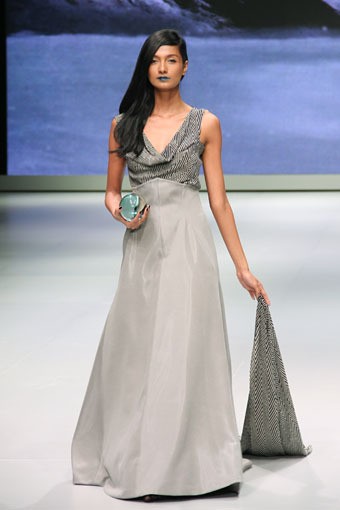 Jakarta, Indonesia - 14 Februari. KRATON by Auguste SoesastroAutumn Winter 2013 - 2014. Indonesia Fashion Week 2013 at Jakarta Convention Center. 14 Februari 2013. Jakarta. [Foto: Mohammad Abduh/Wolipop]