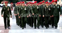 Pemakaman dilakukan secara militer.